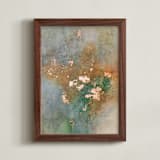 "Don't Fear Aging" - Art Print in Dusty Sage by Christine Olmstead - Framed