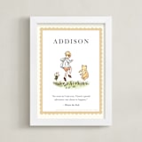 "Disney's Winnie the Pooh Vintage Quotes" - Personalized Art Print in Honey by Katherine Moynagh - Framed