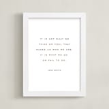 "Your Quote: Portrait Orientation Custom Print" - Custom Print in Rustique by Minted - Framed