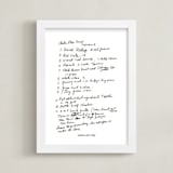"Your Text: Custom Print " - Custom Print in Black by Minted - Framed