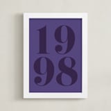 "Your Year: Custom Print" - Custom Print in Midnight Purple by Erica Krystek - Framed