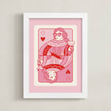 "The Queen: Custom Print" - Custom Print in Bubblegum by Jenna Holcomb - Framed