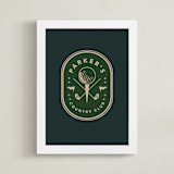 "By Par: Custom Print" - Custom Print in Evergreen by Susan Zinader - Framed