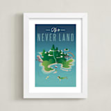 "Fly To Neverland" - Art Print in Island by Erica Krystek - Framed