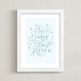 "Courage and Kindness" - Art Print in Glass Slipper by Amy Payne - Framed
