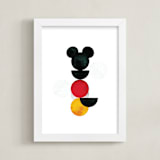 "minimalist" - Art Print in Coal by Anna Joseph - Framed