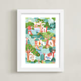 "Hundred Paper Woods" - Art Print in Forest by Sarah Knight - Framed