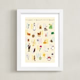 "The ABCs of Disney's Beauty and the Beast" - Art Print in Candlewax by Christie Kelly - Framed