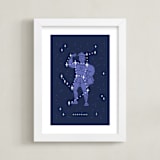 "Disney's Hercules Stars Are Born" - Art Print in Pruple by Rebecca Smith - Framed