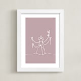 "The Dress from Disney's Cinderella" - Art Print in Blush by Britt Mills - Framed