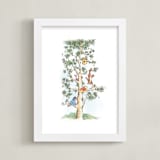 "Disney's Winnie The Pooh Tree" - Art Print in Green by Emma Adams - Framed