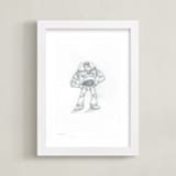 "Disney Pixar's Toy Story In Pencil I" - Art Print in Pencil by Anna Black - Framed