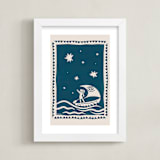 "Disney's Moana Wayfarer 2" - Art Print in Ocean by Kamala Nahas - Framed