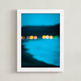 "Twinkling light" - Art Print in Coastal Blue by Lindsay Ferraris Photography - Framed