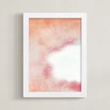 "Agate" - Art Print in Rose Quartz by Erin Deegan - Framed