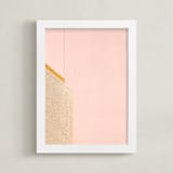 "A Balanced Arch II" - Art Print in Creamy Pink by Lisa Sundin - Framed