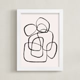 "Abstract line 1" - Art Print in cotton by Cass Loh - Framed