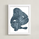 "She Was Home" - Art Print in Navy by Naava Katz - Framed