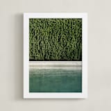 "Poolside 1" - Art Print in Aqua Verde by Kelsey Mucci - Framed