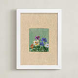 "Cluster" - Art Print in Jadeite Green by Brittany Smith - Framed