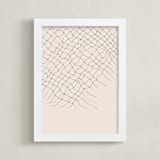 "Gather" - Art Print in Sandstone by Francesca Iannaccone - Framed