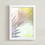 "electric palms" - Art Print in modern mauve by Alicia Abla - Framed