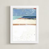 "The Weight of the Sky" - Art Print in Denim by Erin McCluskey Wheeler - Framed