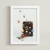 "Emergence" - Art Print in Mist by Kamala Nahas - Framed