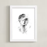 "Whirlwind" - Art Print in Black & White by Jess Blazejewski - Framed