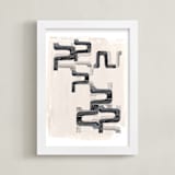 "Some dialogues" - Art Print in cloudy dialogues by Bethania Lima - Framed
