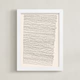 "Waves Study" - Art Print in Antique White by Jayne Alfieri - Framed
