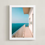 "two portholes" - Art Print in Seaside Turquoise by Alicia Abla - Framed