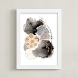 "The World Is Your Oyster" - Art Print in Black Onyx by Maggie Ramirez Burns - Framed