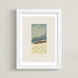 "It's a Beautiful Life II" - Art Print in Blue Sage by Shawna Urban - Framed