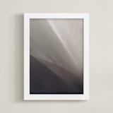 "Deep Shadow I" - Art Print in Grey Violet by David Michuki - Framed