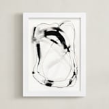 "Engage" - Art Print in Charcoal by Melanie Severin - Framed