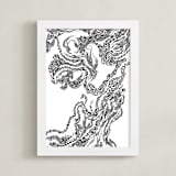 "Cloud Formations 1" - Art Print in Ink by Harrison Tenzer - Framed