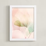 "Sweet Memories I" - Art Print in Peach by Lisa Sundin - Framed