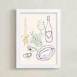 "Dawn & Dusk Delights 2" - Art Print in Cotton by Cass Loh - Framed