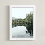 "Mirror Mirror III" - Art Print in Lake by lulu and isabelle - Framed