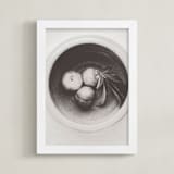 "Celebrating Nostalgia" - Art Print in Cafe Brown by M.E.Segantini - Framed