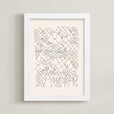 "Nature, you and me N.4 II" - Art Print in Ivory Black by Catilustre - Framed
