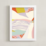 "Push and Pull" - Art Print in Lavender by Alicia Schultz - Framed