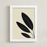 "Moussonnerie II" - Art Print in Black by Alex Roda - Framed