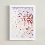 "Kaleidoscope Petals" - Art Print in Blackberry Lemonade by Karly Rose Sahr - Framed