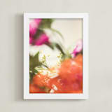 "Protea II" - Art Print in tangerine by Kamala Nahas - Framed