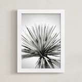 "Midsummer Haze" - Art Print in light hazy grey by Melissa Agular - Framed