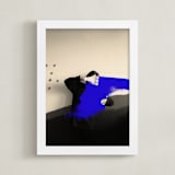 "El Abrazo" - Art Print in Royal by jinseikou - Framed