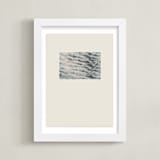 "Sand and Sea 1" - Art Print in Taupe Sand by Shawna Urban - Framed