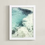 "Blue Monday" - Art Print in Tulum Gulf Aqua by Studio Singhi - Framed